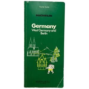 Vintage Michelin Germany West Germany and Berlin Tourist Guide Book